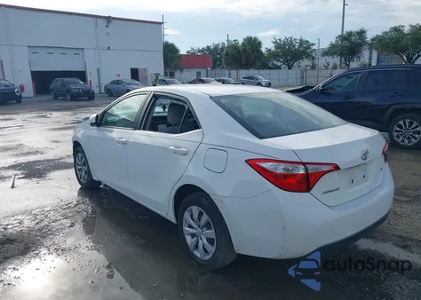 2014 Toyota Corolla Le z USA, uszkodzony, nr VIN 2T1BURHE3EC055394